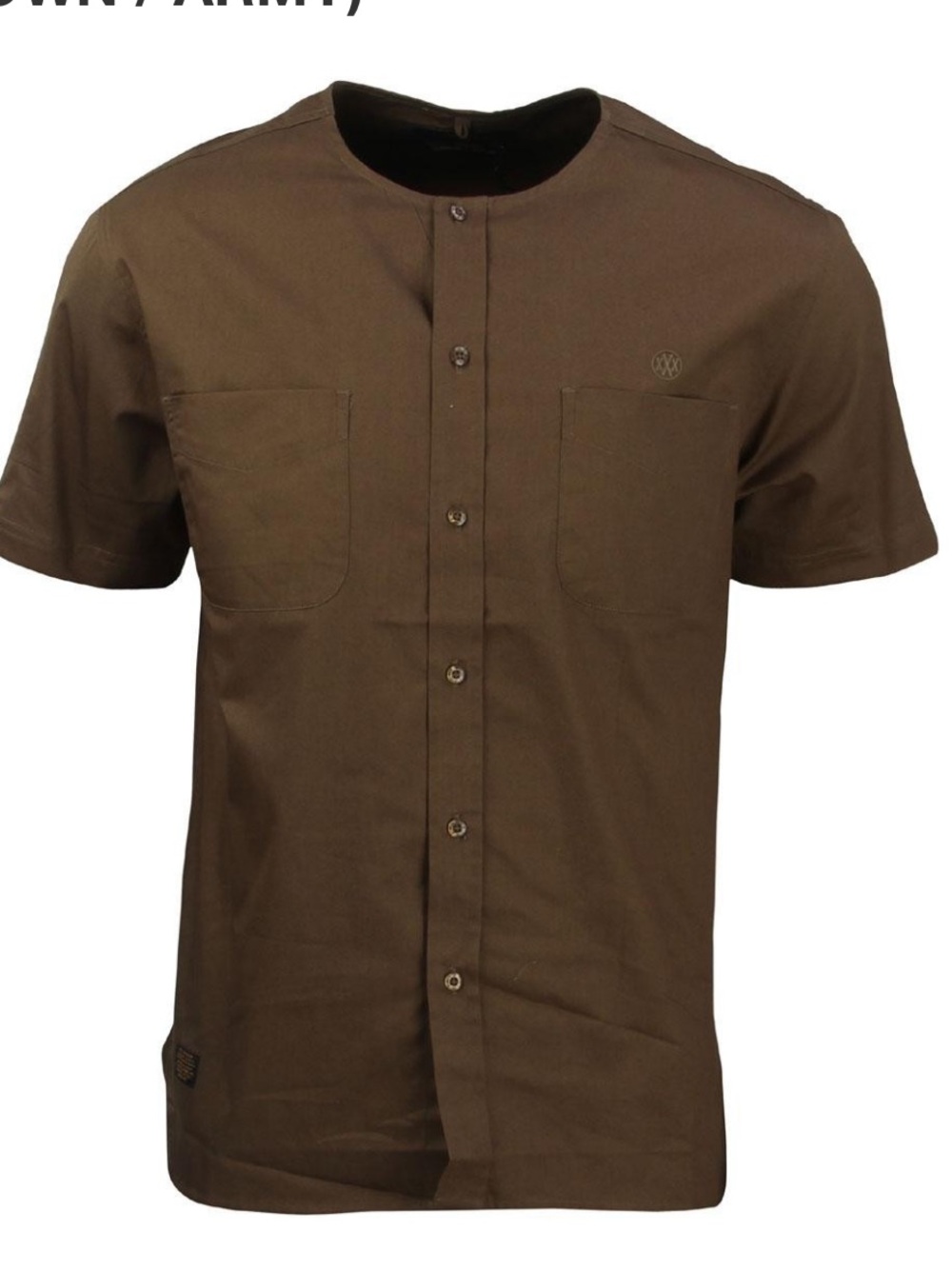 NWT 10.Deep 10th Division Beachfront Collarless Short Sleeve Shirt Men’s Size L